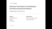 thumbnail of medium Christoph Stach - ICW2 - Advanced Techniques for developing a Generative Adversarial Network