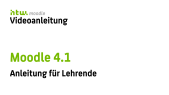 thumbnail of medium Moodle 4.1 für Lehrende