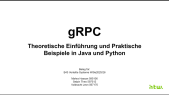 thumbnail of medium gRPC Theoretische Einführung und Praktische Beispiele in Java und Python