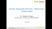 Mathe 3 (AI) - 5. Vorlesung vom 07.05.2021