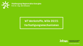 Werkstoffe im Studiengang RE, WiSe 20/21, Verfestigung